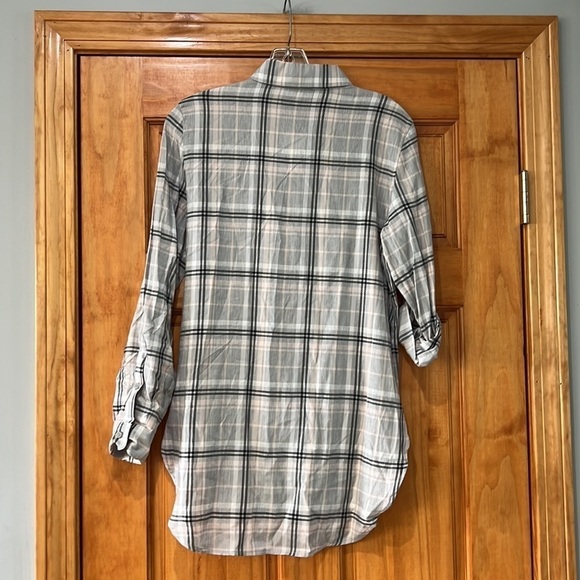 Calvin Klein Plaid Button Down Shirt XS NWT - Picture 4 of 7